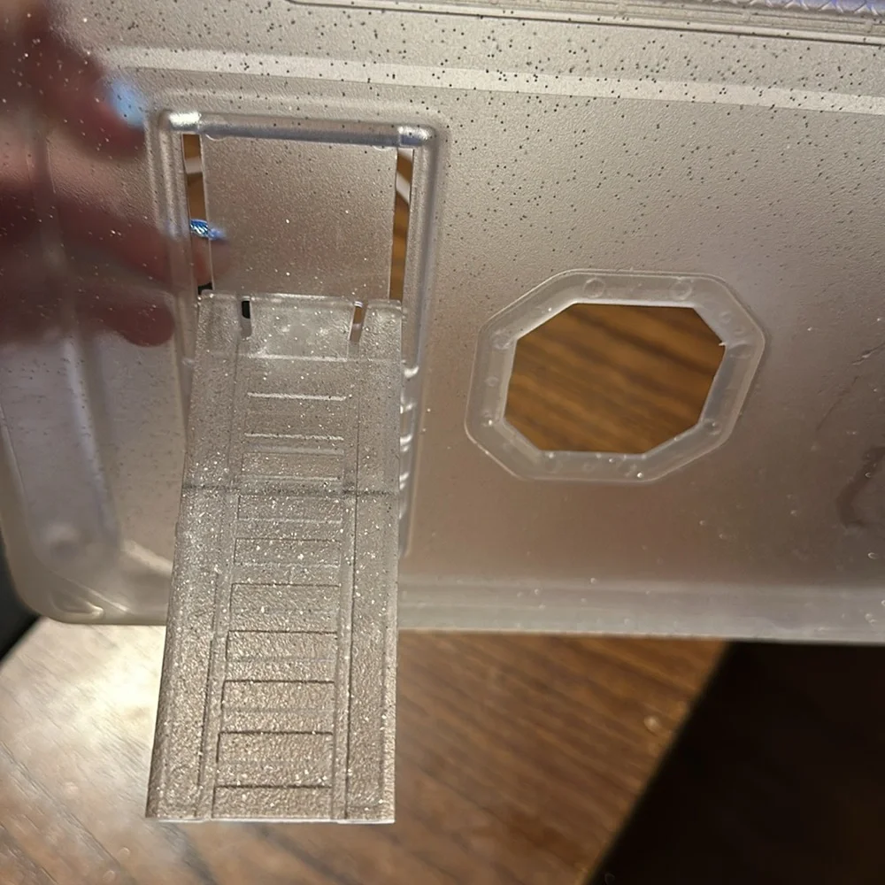 iPad Air clear glitter case